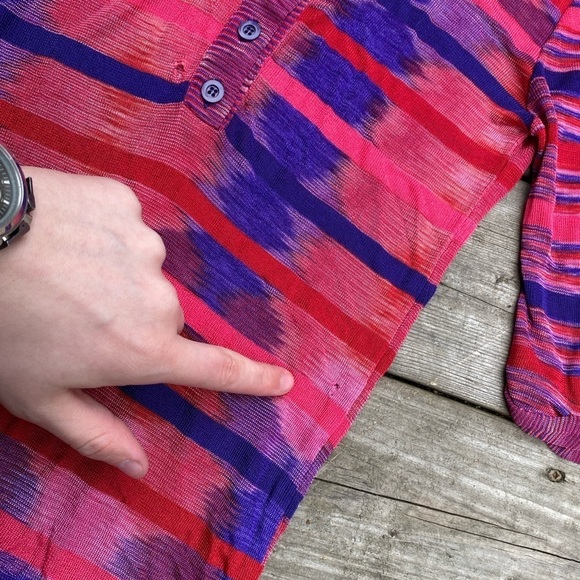 Vintage 90s Missoni Button Up Abstract Dress - Picture 7 of 9